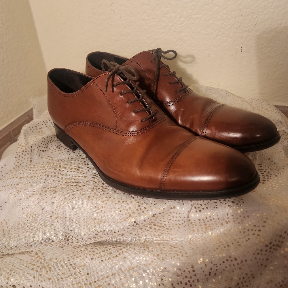 To Boot New York Cognac Toe Oxfords